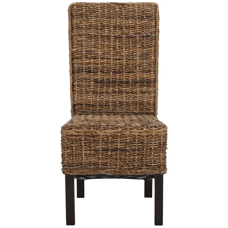 Sedia da pranzo in vimini naturale (set di 2) - 19 L x 22 P x 41 A - 19Lx22Px41A