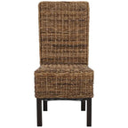 Sedia da pranzo in vimini naturale (set di 2) - 19 L x 22 P x 41 A - 19Lx22Px41A