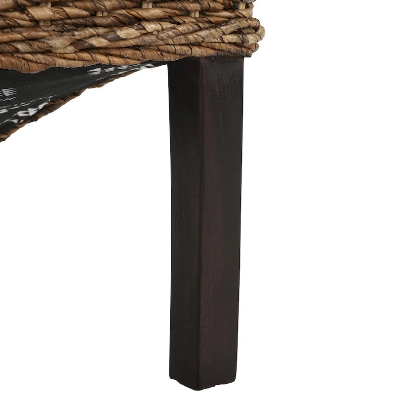 Sedia da pranzo in vimini naturale (set di 2) - 19 L x 22 P x 41 A - 19Lx22Px41A