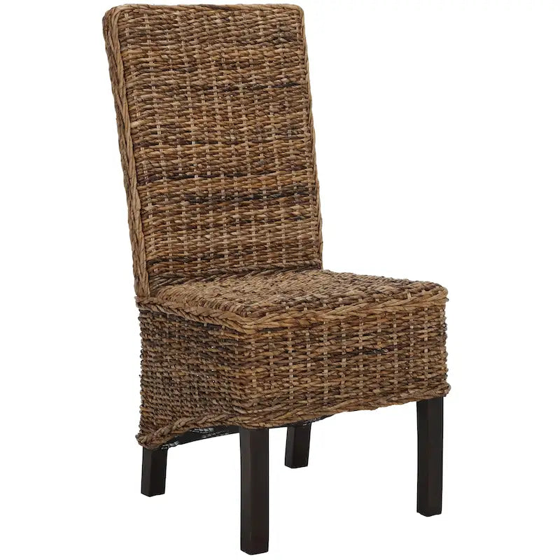 Sedia da pranzo in vimini naturale (set di 2) - 19 L x 22 P x 41 A - 19Lx22Px41A