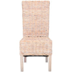 Sedia da pranzo in vimini naturale (set di 2) - 19 L x 22 P x 41 A - 19Lx22Px41A