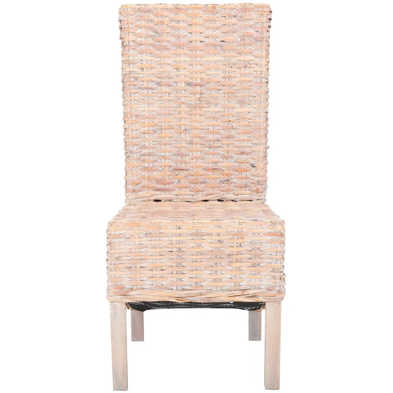 Sedia da pranzo in vimini naturale (set di 2) - 19 L x 22 P x 41 A - 19Lx22Px41A