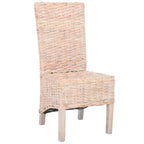 Sedia da pranzo in vimini naturale (set di 2) - 19 L x 22 P x 41 A - 19Lx22Px41A