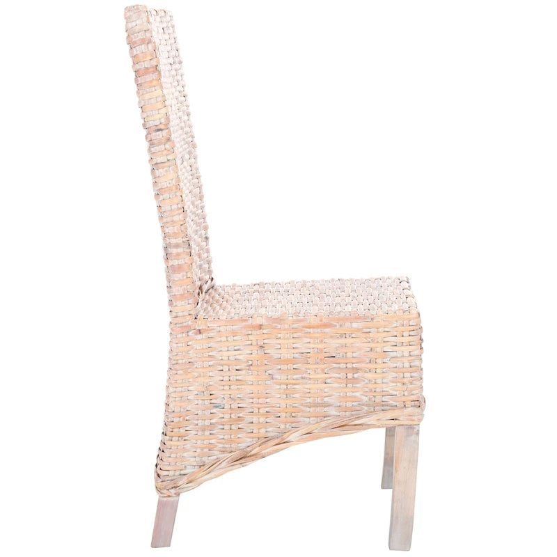 Sedia da pranzo in vimini naturale (set di 2) - 19 L x 22 P x 41 A - 19Lx22Px41A