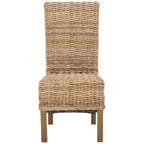 Sedia da pranzo in vimini naturale (set di 2) - 19 L x 22 P x 41 A - 19Lx22Px41A