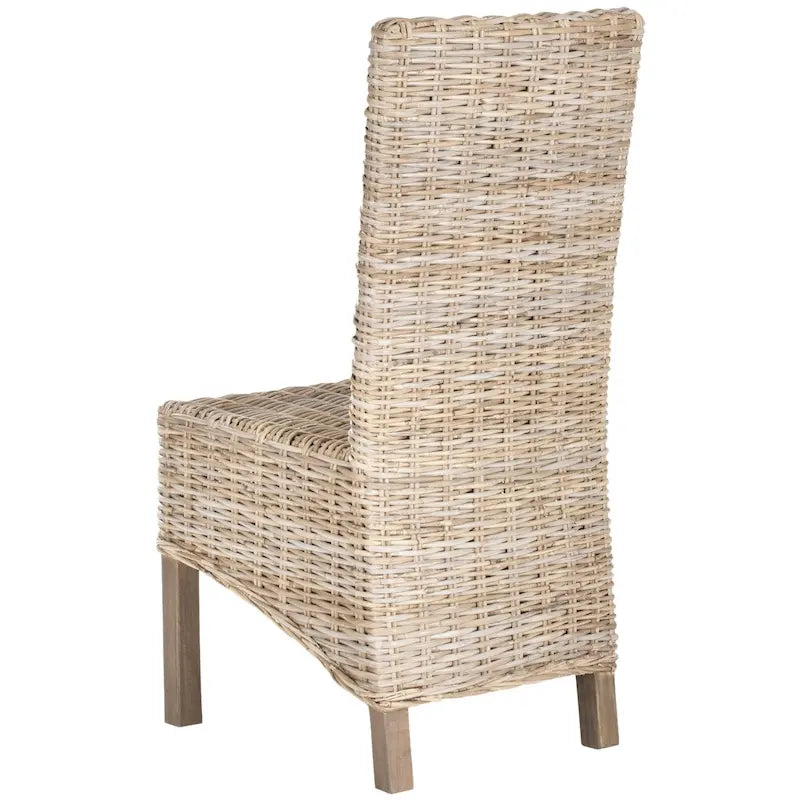 Sedia da pranzo in vimini naturale (set di 2) - 19 L x 22 P x 41 A - 19Lx22Px41A
