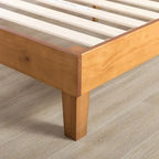 Struttura letto a piattaforma Grand in legno massello da 12 pollici