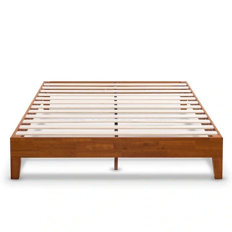 Struttura letto a piattaforma Grand in legno massello da 12 pollici
