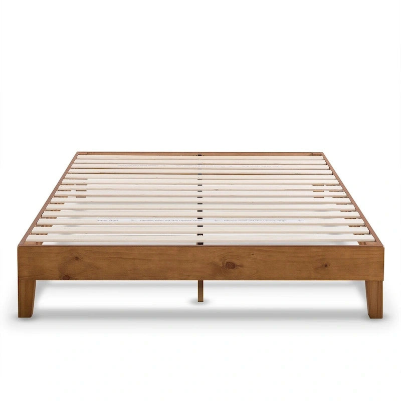 Struttura letto a piattaforma Grand in legno massello da 12 pollici