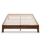 Struttura letto a piattaforma Grand in legno massello da 12 pollici