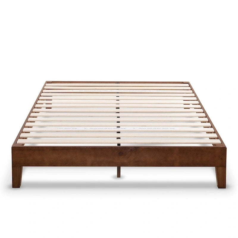Struttura letto a piattaforma Grand in legno massello da 12 pollici