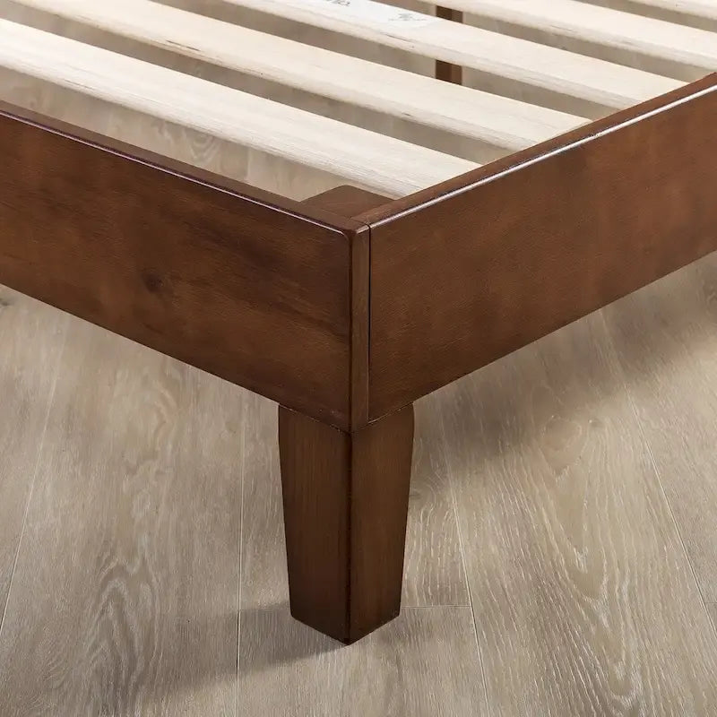Struttura letto a piattaforma Grand in legno massello da 12 pollici