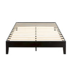 Struttura letto a piattaforma Grand in legno massello da 12 pollici