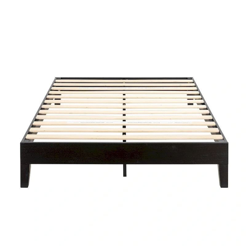 Struttura letto a piattaforma Grand in legno massello da 12 pollici