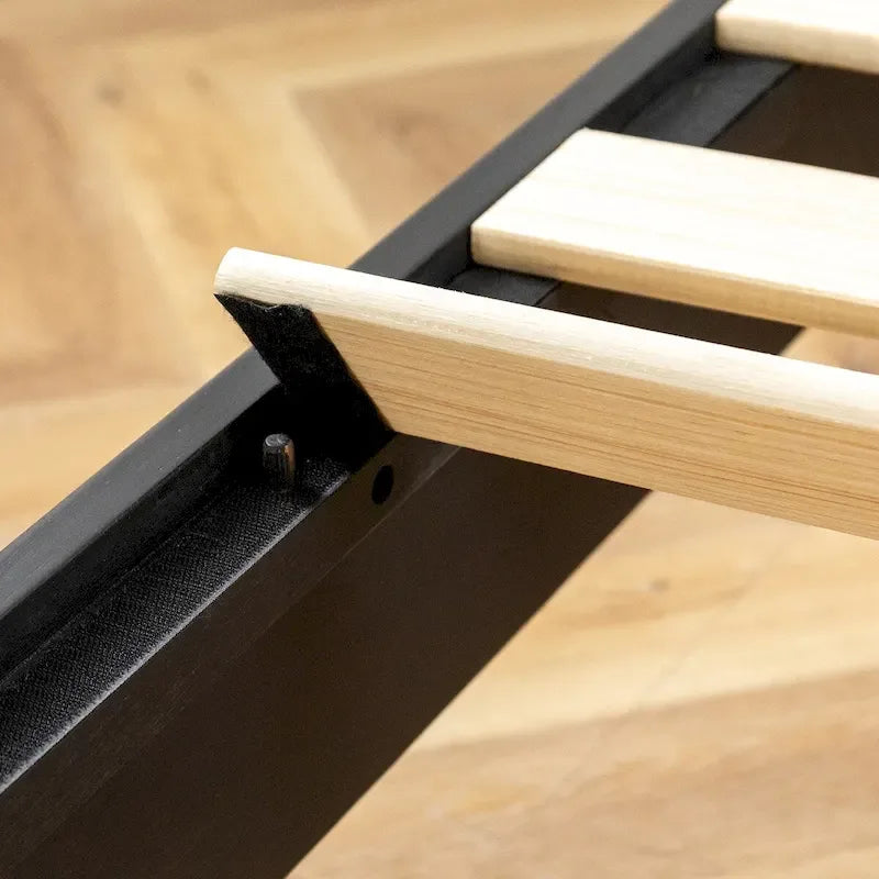 Struttura letto a piattaforma Grand in legno massello da 12 pollici