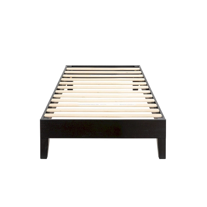 Struttura letto a piattaforma Grand in legno massello da 12 pollici