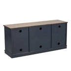 Mobile porta TV effetto legno grezzo per TV fino a 60", larghezza 54"