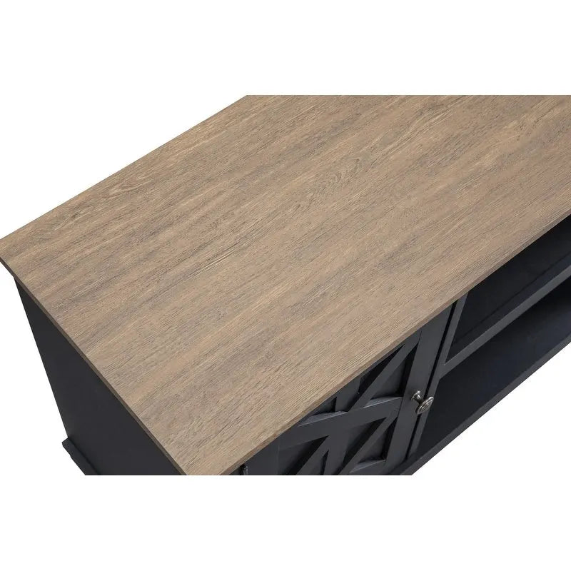 Mobile porta TV effetto legno grezzo per TV fino a 60", larghezza 54"