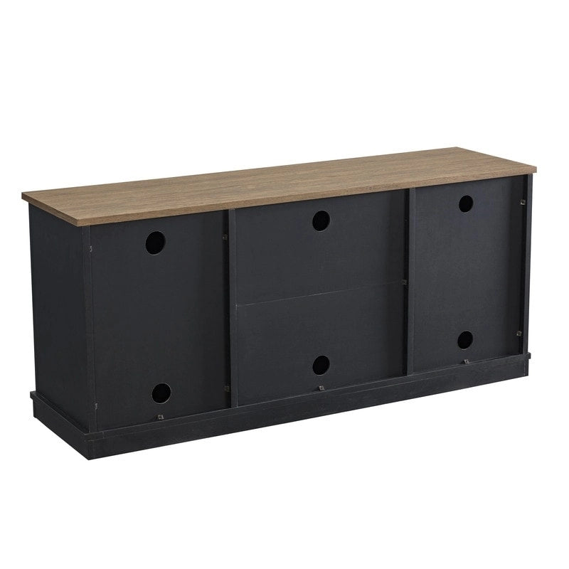 Mobile porta TV effetto legno grezzo per TV fino a 60", larghezza 54"