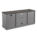 Mobile porta TV effetto legno grezzo per TV fino a 60", larghezza 54"