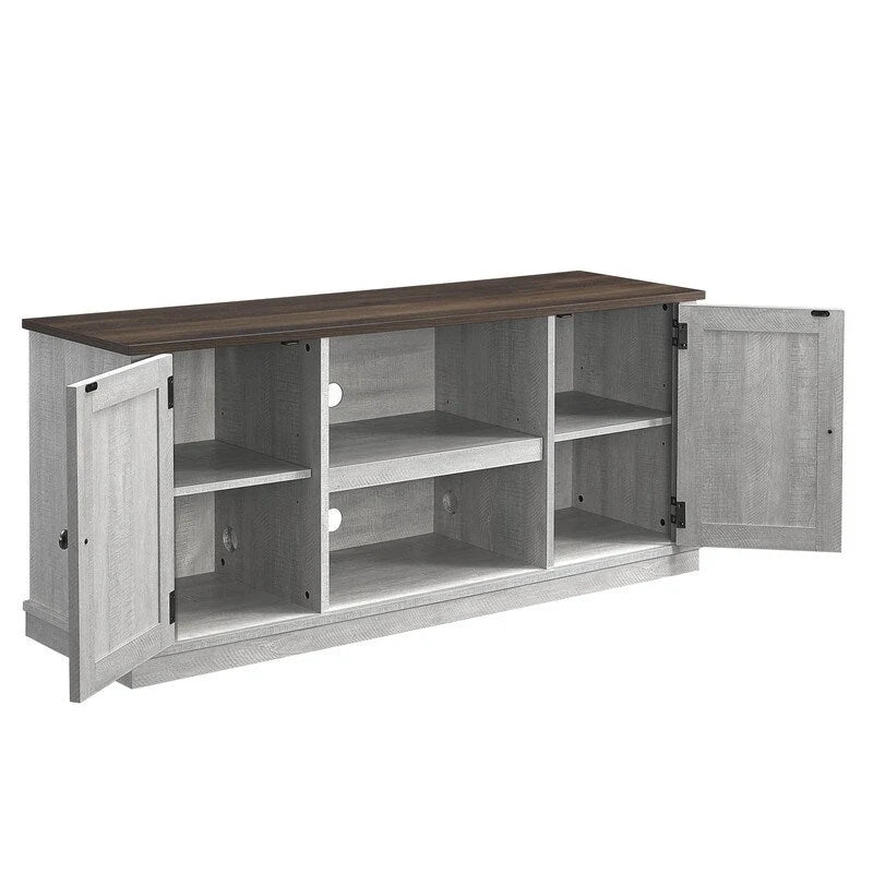 Mobile porta TV effetto legno grezzo per TV fino a 60", larghezza 54"