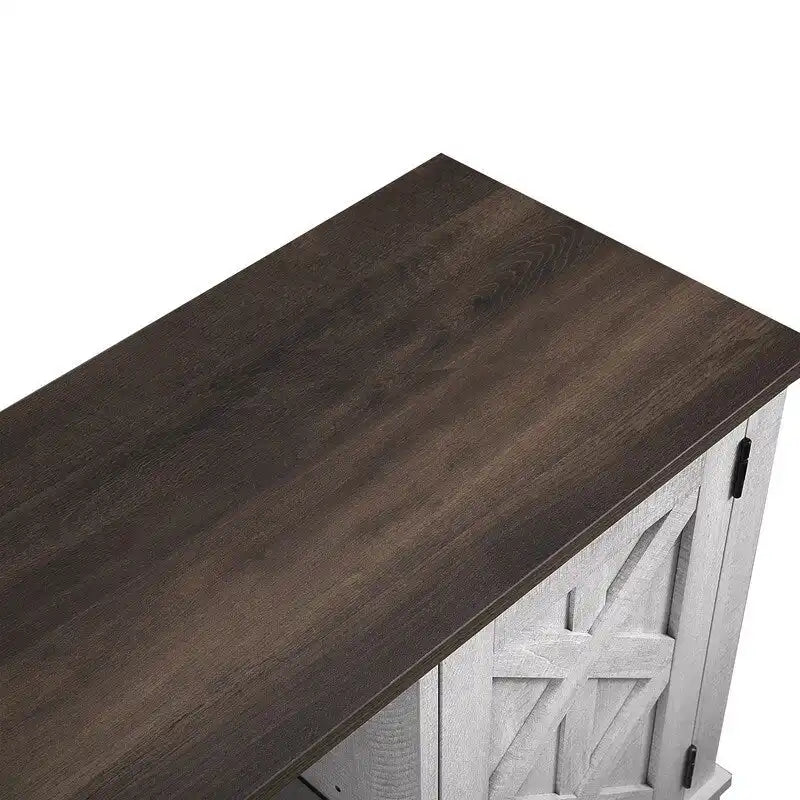Mobile porta TV effetto legno grezzo per TV fino a 60", larghezza 54"