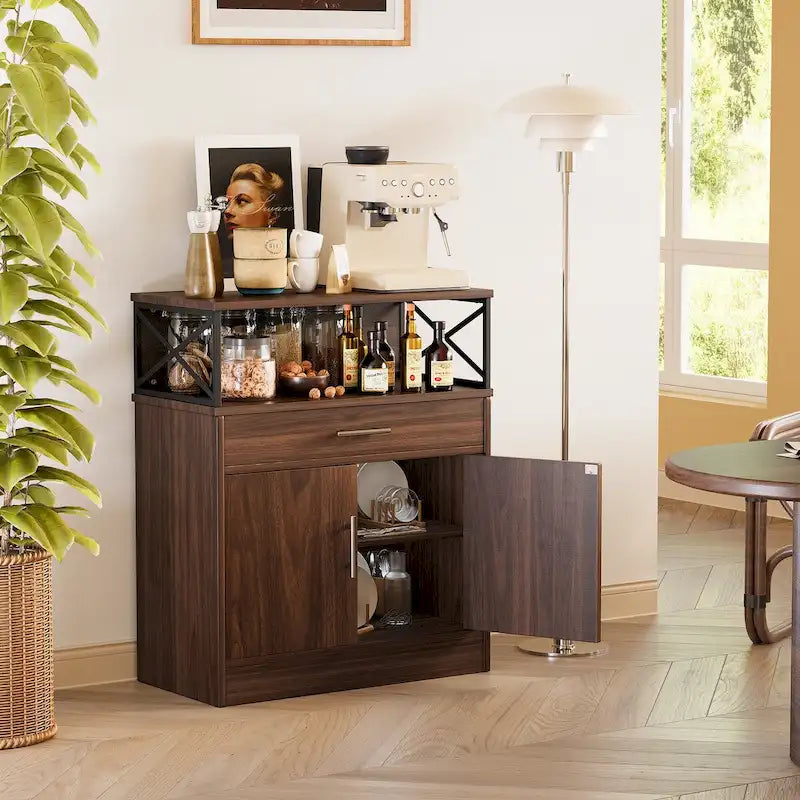 Credenza a Buffet, Mobile Contenitore da Cucina