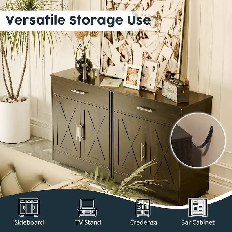 Credenza a Buffet, Mobile Contenitore da Cucina