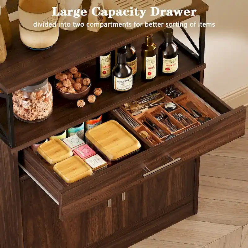 Credenza a Buffet, Mobile Contenitore da Cucina