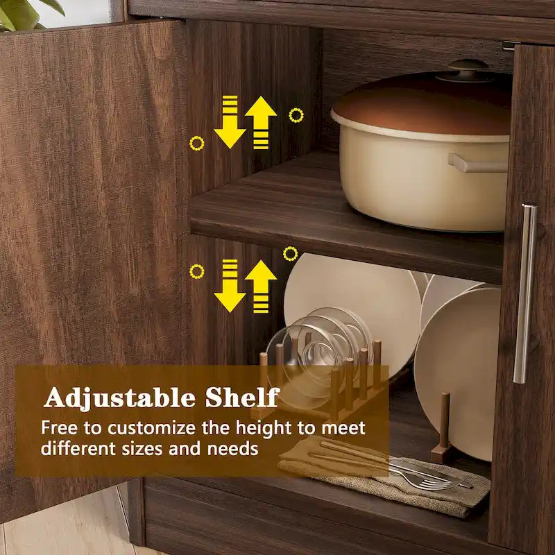 Credenza a Buffet, Mobile Contenitore da Cucina