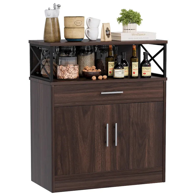 Credenza a Buffet, Mobile Contenitore da Cucina