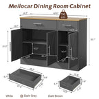 Credenza a Buffet, Mobile Contenitore da Cucina