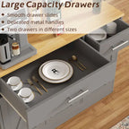 Credenza a Buffet, Mobile Contenitore da Cucina