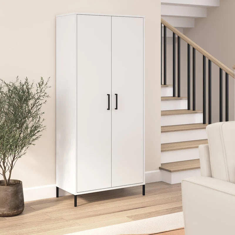 Essence Tall Storage Cabinet with Doors by 