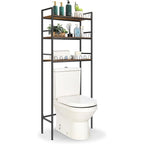 Mobiletto salvaspazio da bagno a 3 ripiani per il WC