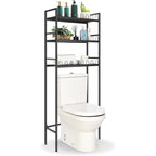 Mobiletto salvaspazio da bagno a 3 ripiani per il WC